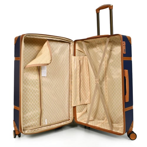 مورانو شنط سفر فايبر ثلاثة قطع مع مكياج أزرق غامق...