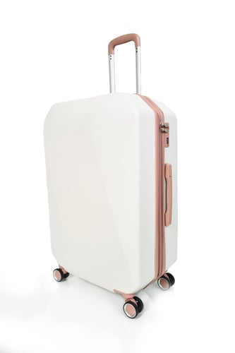 طقم شنط سفر مورانو فايبر بتصميم معين هندسي مكون من...