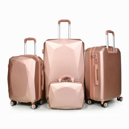 مورانو طقم شنط سفر فايبر اربع قطع روز