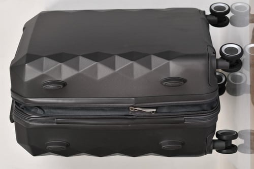 شنط سفر مورانو فايبر مكونة من 4 قطع فاخره لون رماد...