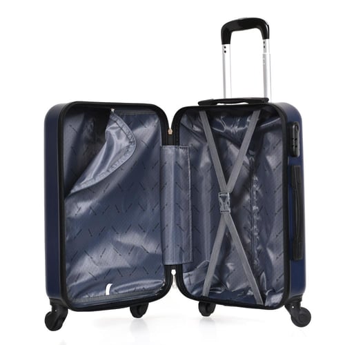 مورانو شنط سفر فايبر كبينة الطائرة 20 انش كحلي