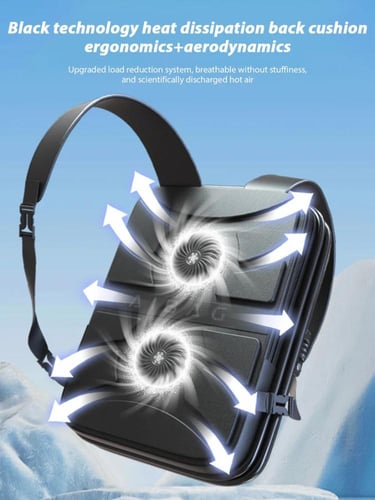 AIBAG شنطة ظهر متطورة بمروحة للظهر