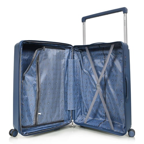 مورانو شنط سفر 3 حقائب لون ازرق ضد الكسر مصنوع من...