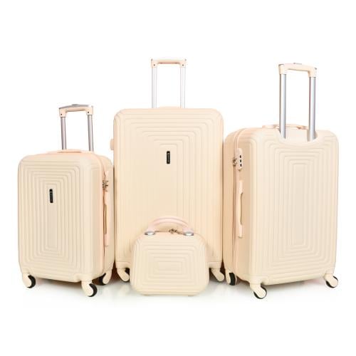 مورانو طقم شنط سفر فايبر 4 قطع بيج