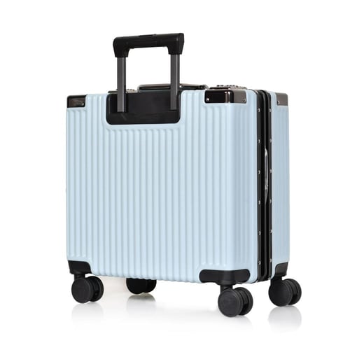 مورانو شنط سفر الومنيوم 18 أنش كبينة الطائرة سماوي