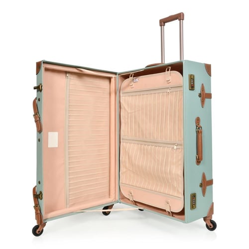 مورانو طقم شنط سفر كلاسيك جلد اربع قطع اخضر