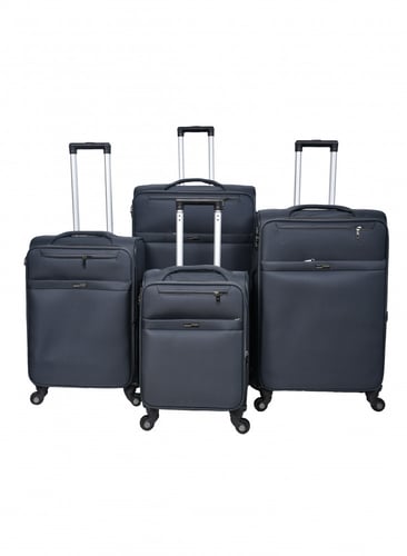 طقم حقائب سفر ماركة مورانو قماش ريشة 4 قطع مقاس 32...