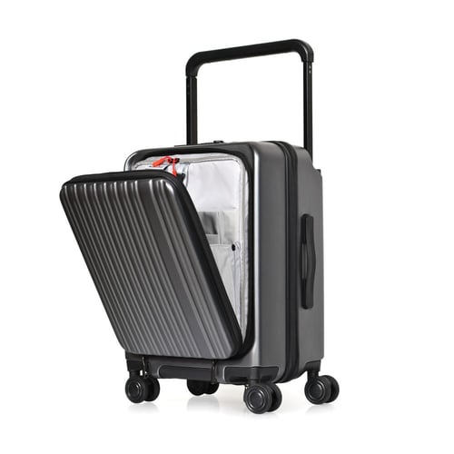 مورانو شنط سفر فايبر 20 أنش كبينة الطائرة رمادي