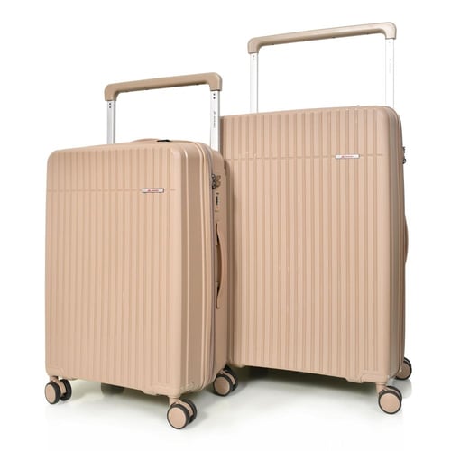 مورانو شنط سفر 3 حقائب لون روز بيج ضد الكسر مصنوع...