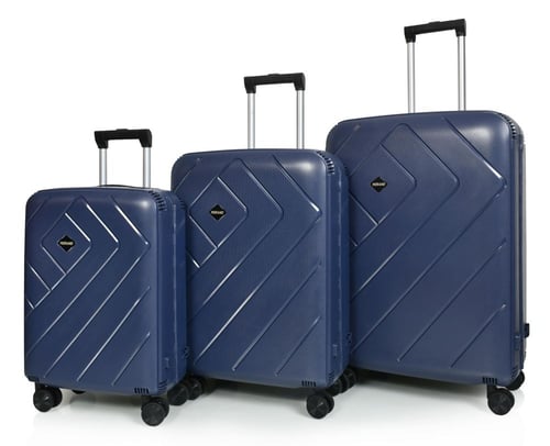 مورانو طقم شنط سفر فايبر ثلاثة قطع كحلي