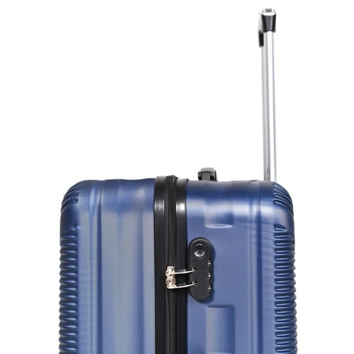 مورانو طقم شنط سفر فايبر 3 قطع مخطط كحلي