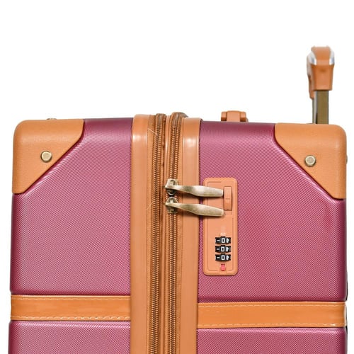 مورانو شنط سفر فايبر ثلاثة قطع مع مكياج عودي وبني...