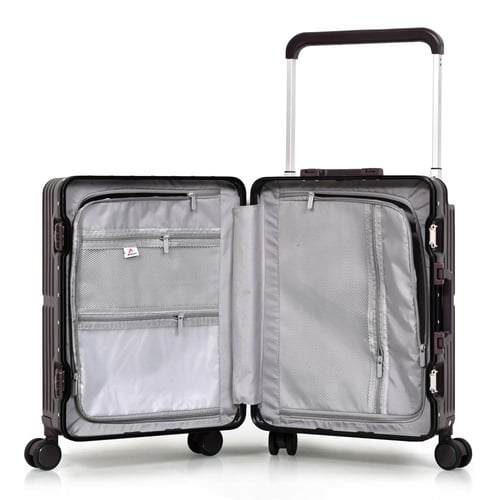 مورانو شنط سفر كبينة الومنيوم بدون سحاب 20 انش عنا...