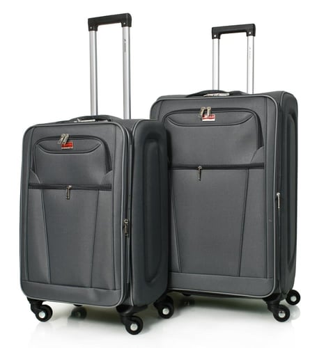 مورانو طقم شنط سفر قماش ثلاثة قطع 28.24.20 رمادي