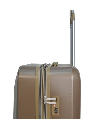 مورانو طقم شنط سفر فايبر من 4 قطع هندسي برونزي