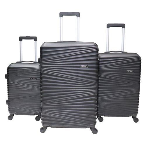 طقم شنط سفر مورانو فايبر من 4 قطع مع شنطة مكياج بم...