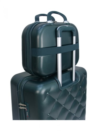 مورانو طقم شنط سفر فايبر متكامل من 4 قطع مع شنط مك...