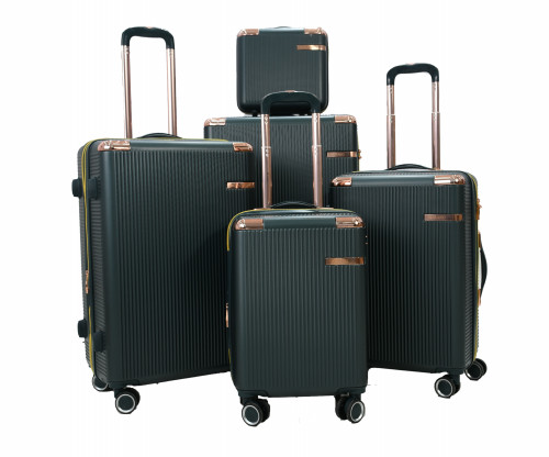 طقم شنط سفر مورانو فايبر من 5 قطع مع شنطة مكياج تص...