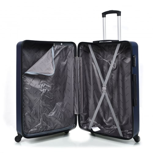 طقم شنط سفر 3 قطع من مورانو بتصميم دائري مموج ازرق