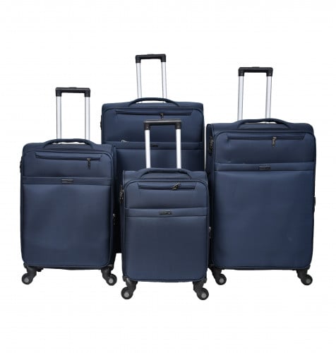 طقم حقائب سفر ماركة مورانو قماش ريشة 4 قطع مقاس 32...