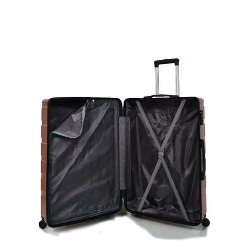 طقم شنط سفر 3 قطع من مورانو بتصميم مموج روز