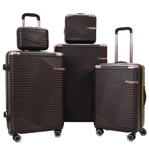 شنط سفر مورانو الفاخر اربعة قطع مع قطعتين مكياج كو...