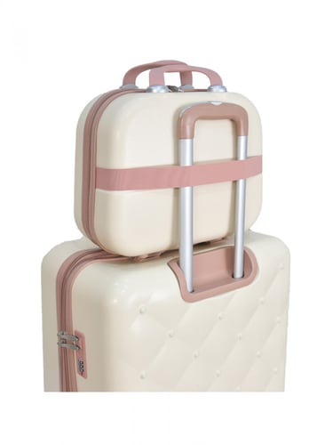 مورانو طقم شنط سفر فايبر متكامل من 3 قطع مع شنط مك...