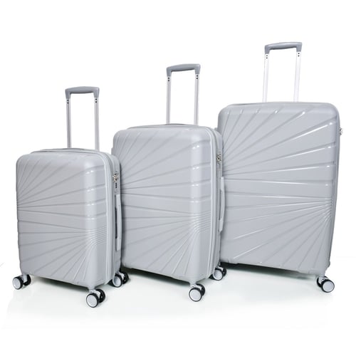 طقم شنط سفر مورانو 3 قطع PP بولي بروبلين غير قابلة...