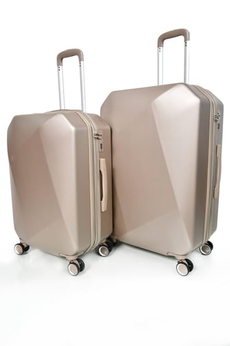 طقم شنط سفر مورانو فايبر بتصميم معين هندسي مكون من...