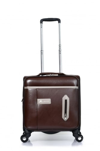 مورانو شنط سفر جلد مخصصة لكبينة الطائرة مقاس 16 ان...