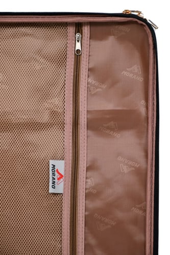 شنطة سفر جلد فاخر من مورانو مقاس 32 أنش اسود طقم ا...