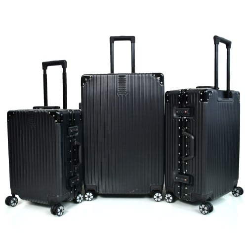 طقم شنط سفر الومنيوم مورانو ثلاثة قطع تصميم أنيق و...