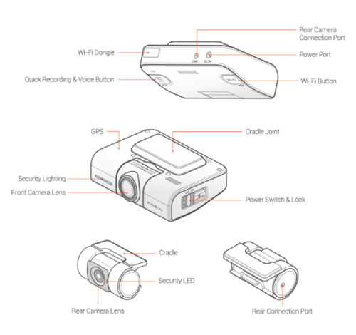 fineVu GX4K Dashcam كاميرا السيارة الذكية داش كام...