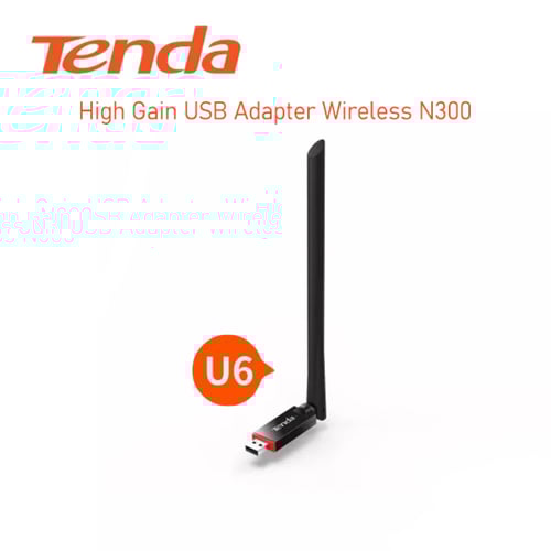 لاقط وموزع شبكة الواي فاي U6 300Mbps USB