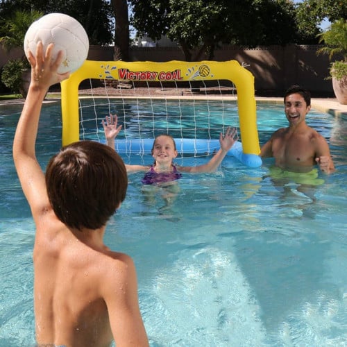 عارضة كرة قدم قابل للنفخ للعب في برك السباحة 137X6...