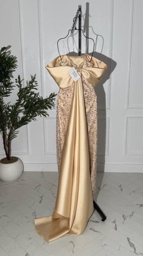 فستان ميكادو بيج مع كلفة الوان خرز