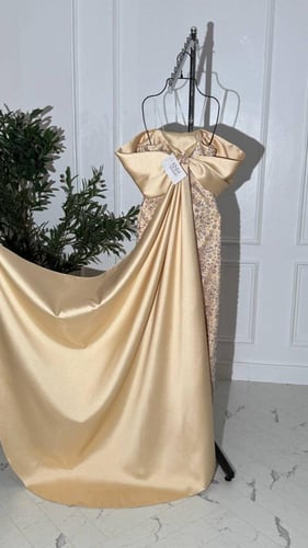 فستان ميكادو بيج مع كلفة الوان خرز