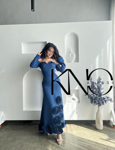 فستان دعاء بأكمام