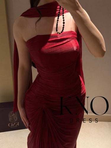 فستان كرنكل عودي فاخر بفنشنق عالي وإطلالة أنيقة وج...