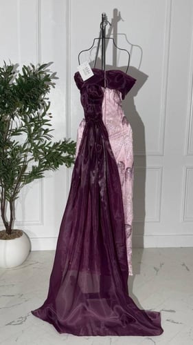 فستان شك مبطن مع اورقنزا توتي