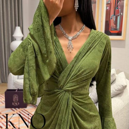 فستان استرتش برنت فاخر