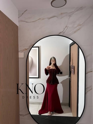 فستان جوخ شتوي بفصوص ولول ولمسة باربي فاخرة