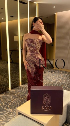 فستان شك فاخر مع جورجيت ليزر بلمسة عصرية وأناقة فا...