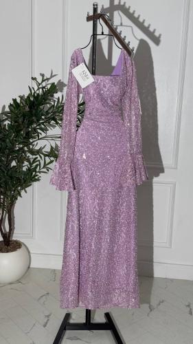 فستان سهره موف دانتيل على كردانة