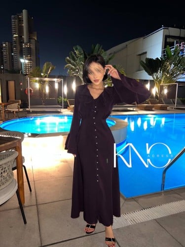 فستان جولي عودي غامق