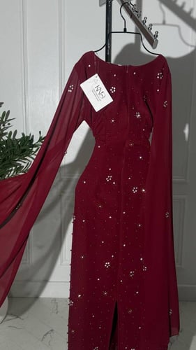 فستان سهره عودي باربي وجورجيت فصوص ولول