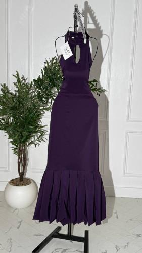 فستان باربي ليلكي أنيق بتصميم عصري فاخر