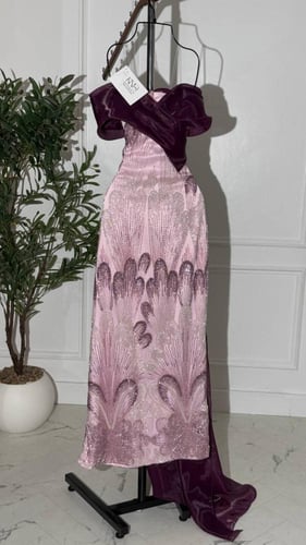 فستان شك مبطن مع اورقنزا توتي