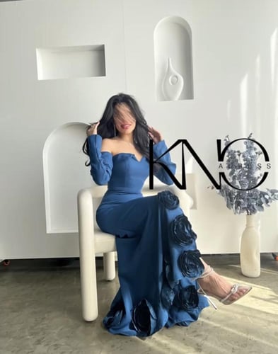 فستان دعاء بأكمام