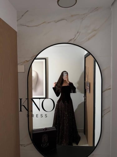 فستان الخامة جوخ شتوي مع كلفة شك فاخر